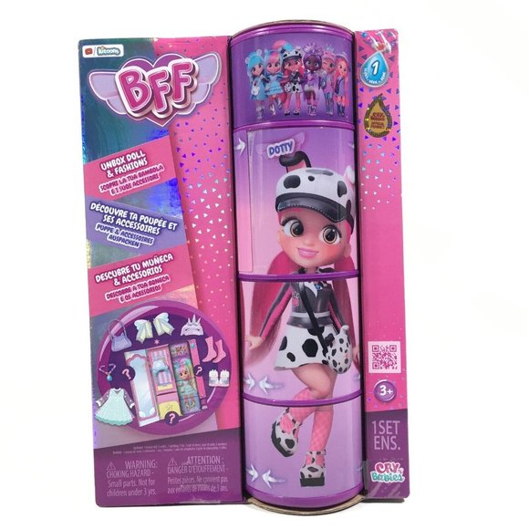 Cry Babies BFF Unbox Dotty Doll And Fashions Series 1 NEW - Picture 2 of 8